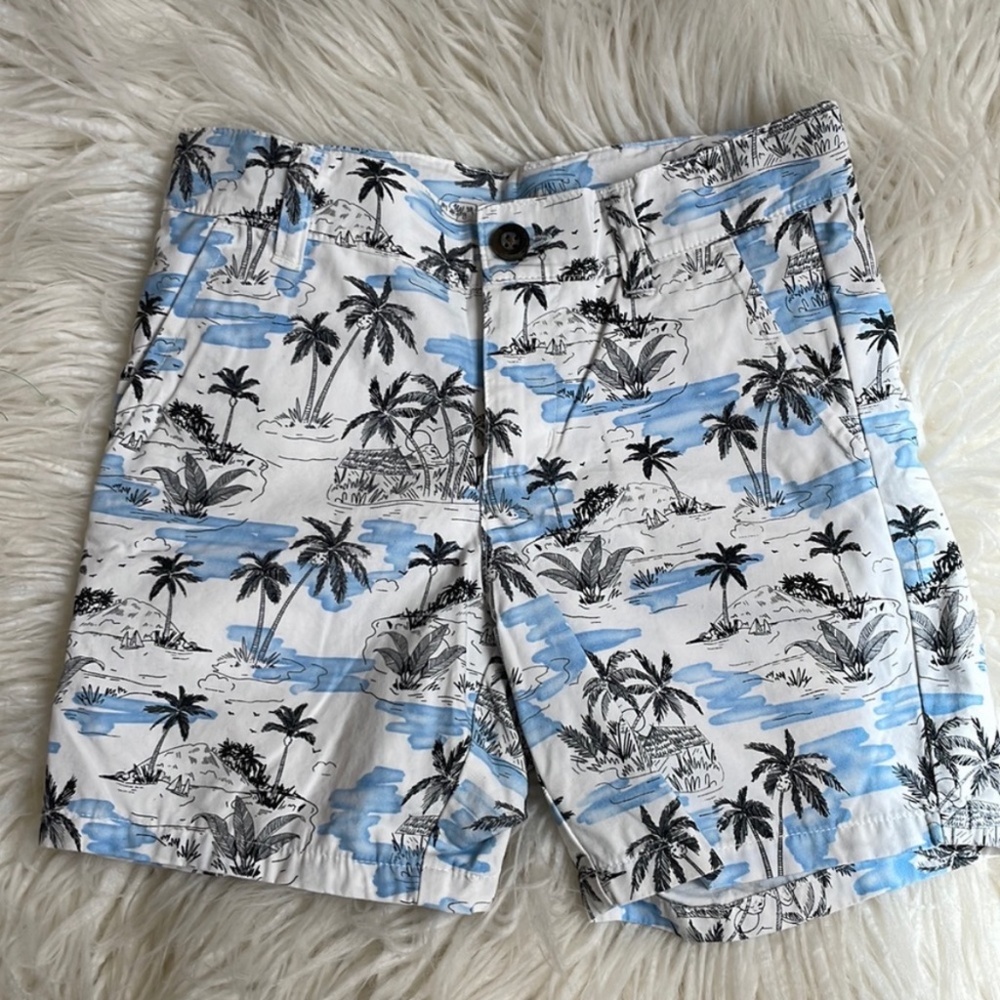 Janie & Jack Tropical Island Print Shorts Toddler Boys